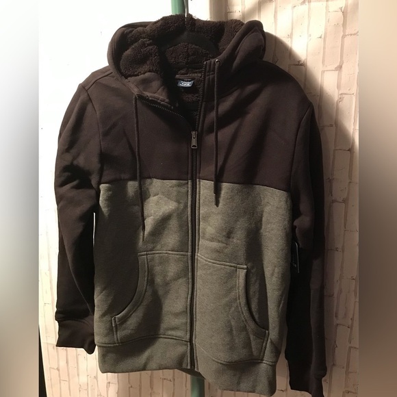 MANS VERY WARM HEAVY DUTY JACKET IN BLACK AND GREY SIZE M 38/40 - Picture 1 of 5